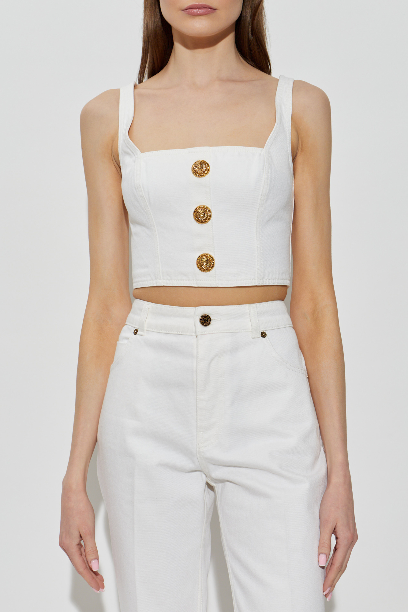 Balmain Short off-shoulder top | Women's | Vitkac
